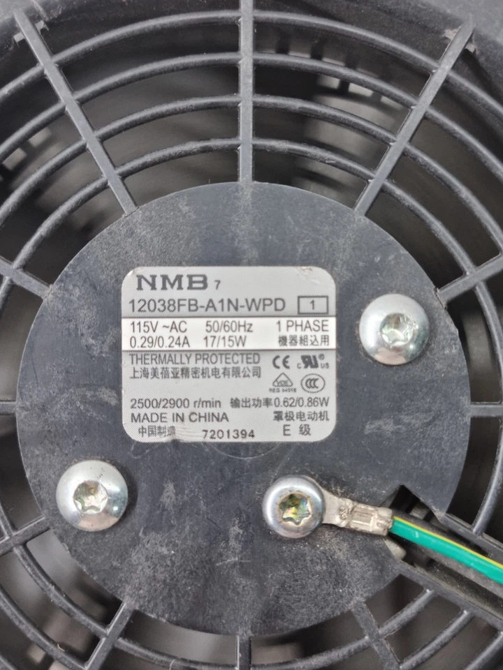 NBM 12038FB-A1N-WPD 115~AC 50/60Hz 1 Phase Fan 2500/2900 r/min (Used Working)